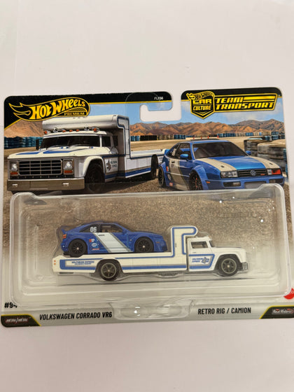 Hot Wheels Team Transport VW Corrado VR6 + Retro Rig (#94)