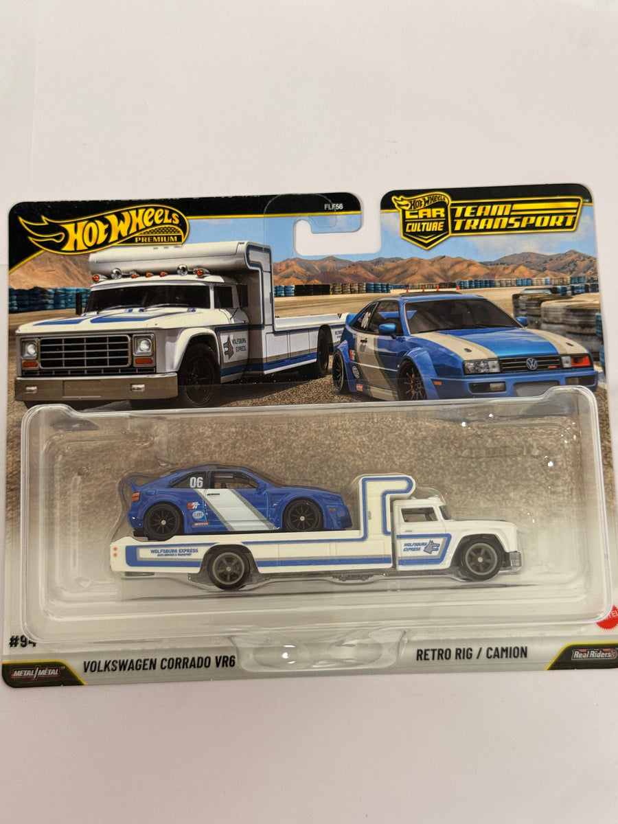 Hot Wheels Team Transport VW Corrado VR6 + Retro Rig (#94)
