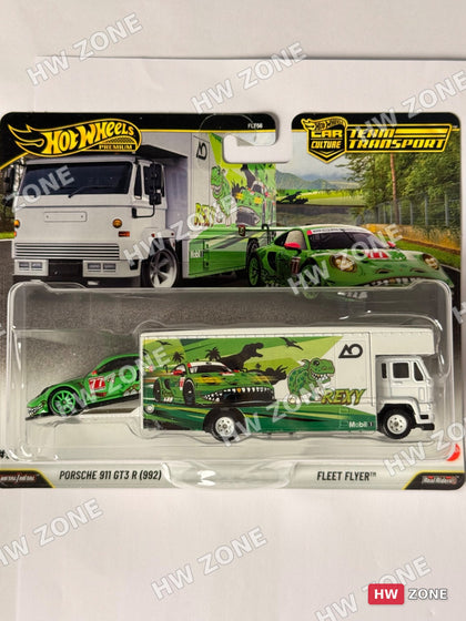 Hot Wheels Team Transport Porsche 911 GT3 R (992) + Fleet Flyer (Rexy)